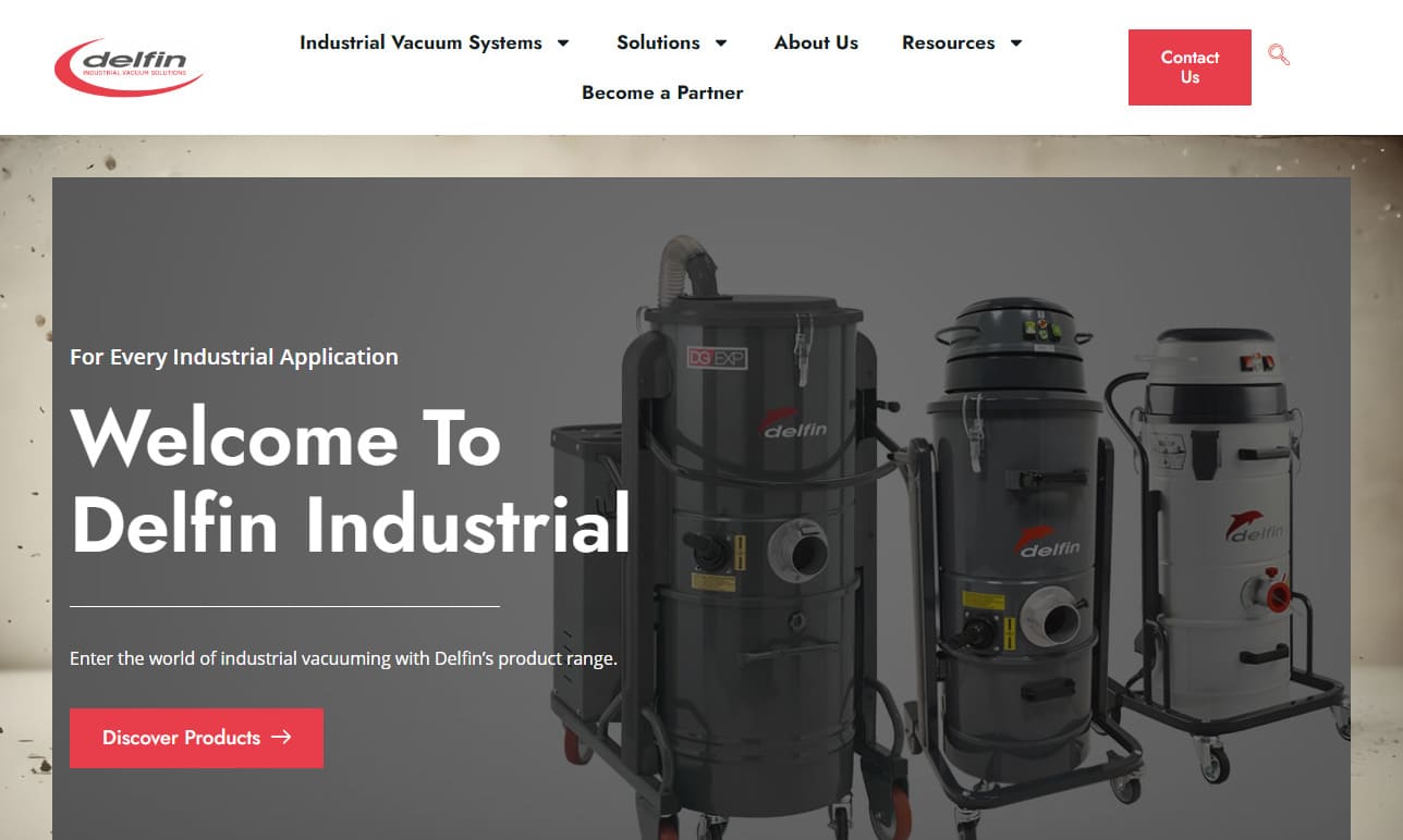 Delfin Industrial Vacuums